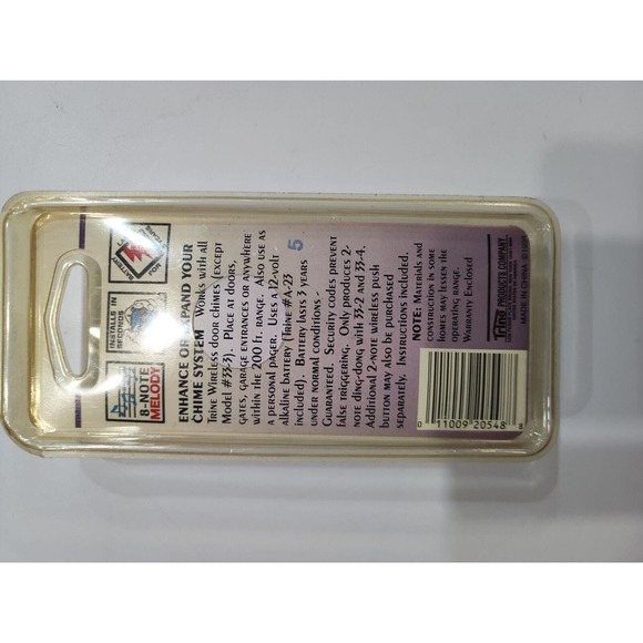 Trine 500 8 Note Westminster Wireless Push Button Vintage New Old Stock - Picture 5 of 7